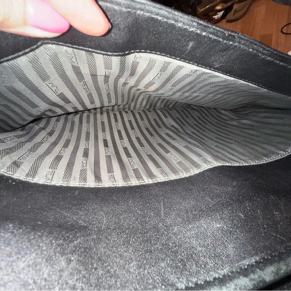 Tumi black leather expandable organizer laptop briefcase - Picture 6 of 11